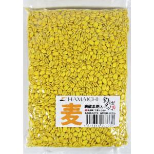 常温品　カラー押麦　黄　釣り　餌　つり　えさ　麦　チヌ　黒鯛　約２５０ｇ入(一回購入50個まで)