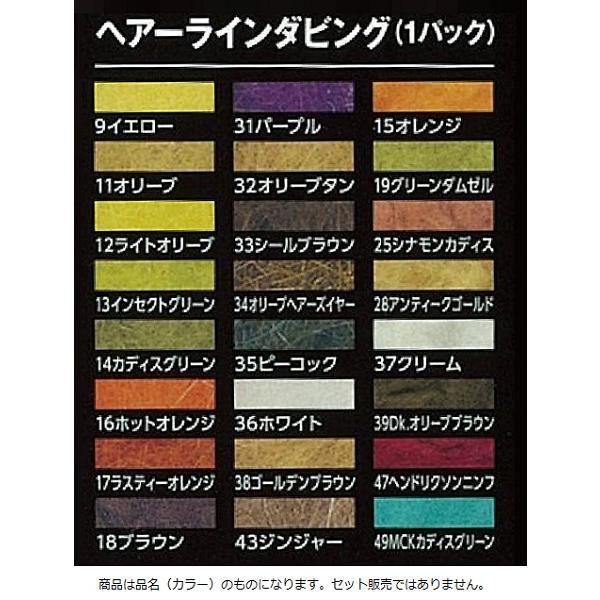 スミス フライ用品 ヘアーラインダビング 13 インセントグリーン