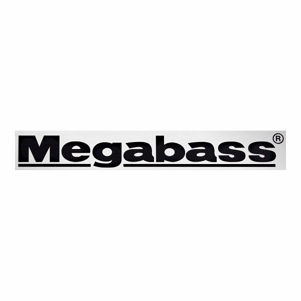 メガバス ステッカー カッティングステッカー Megabass 30cm ブラック(qh)