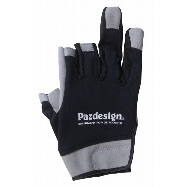 パズデザイン PGV-036 3フィンガーレス・クールドライグローブ ブラックホワイト S 手袋(q...