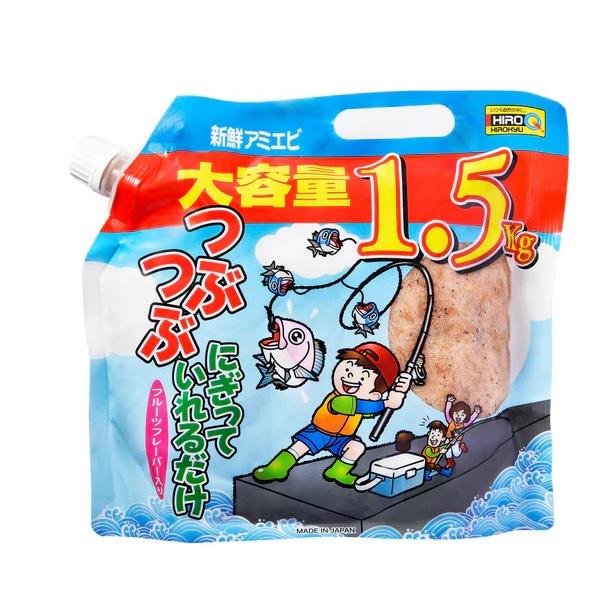 ヒロキュー エサ つぶつぶにぎっていれるだけ 大容量1.5kg