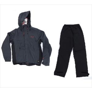（訳有り）　双進　ＲＬ　ストレッチレインスーツ　６３８９　Ｍ　チャコール