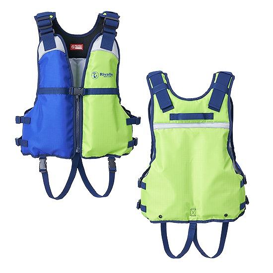 双進 RL キッズウォーターベスト　ＢＬ／ライム　サイズ１１０cm