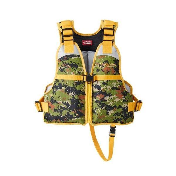 【訳あり】リバレイ ライフジャケット 6448 RL キッズベスト4 110 カモ