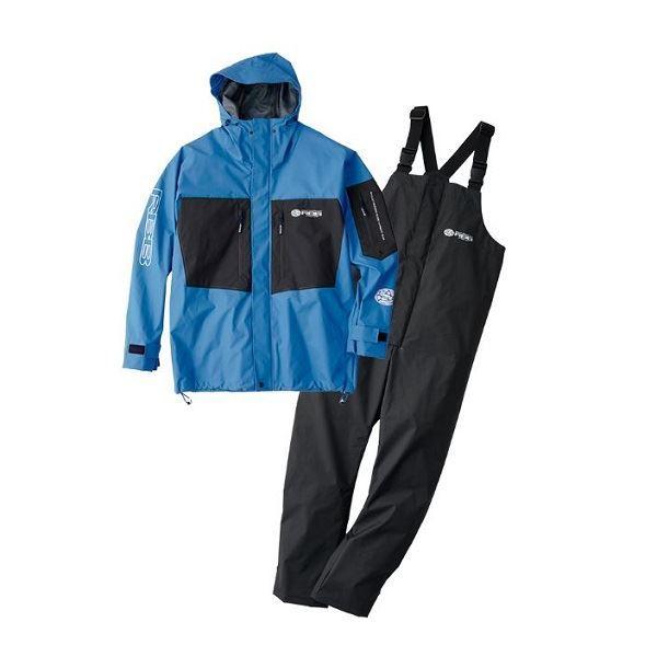 リバレイ レインウェア 7602 RBB マリンレインスーツII ターコイズ　3L