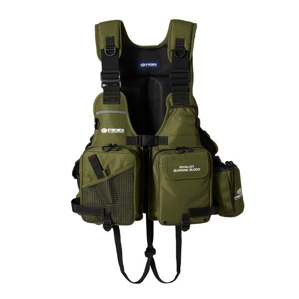 双進 ライフジャケット 7761 RBBタイドゲームベストII オリーブ フリー