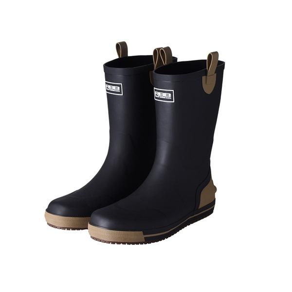 双進 7776 RBB ボートゲームブーツロング BLK×ベージュ XL