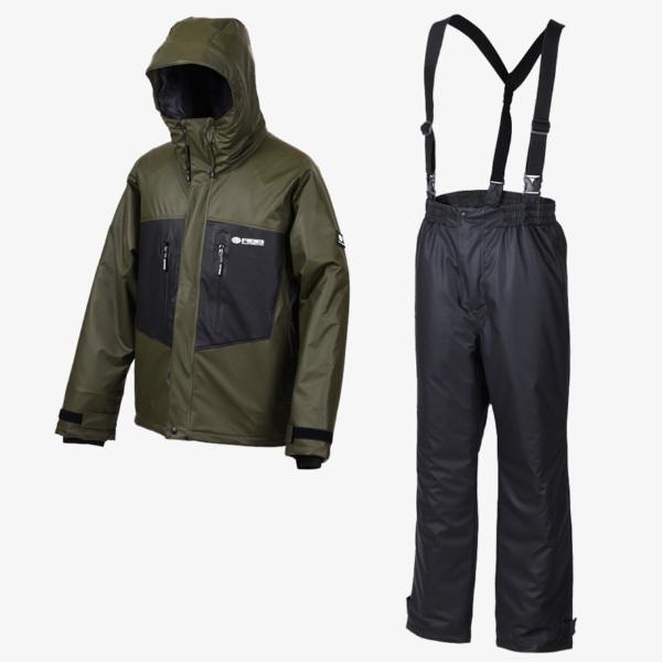 双進 防寒服アウター 7782 RBB フィッシャーマンウィンタースーツ 2 オリーブ M