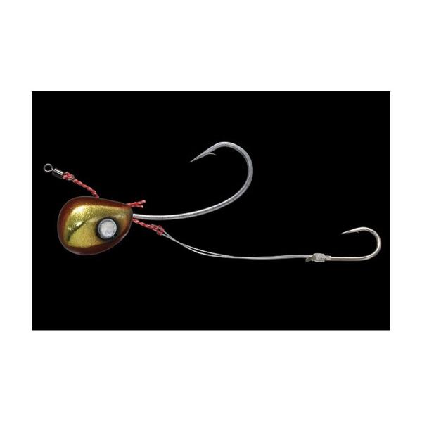 ジャッカル ビンビンテンヤ鯛夢 8号 大 レッド/ゴールド テンヤ