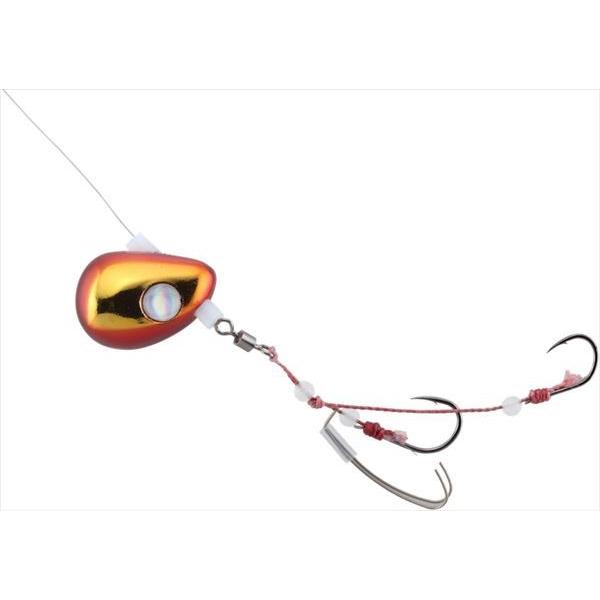 【ネコポス対象品】ジャッカル　ビンビンテンヤ鯛夢 遊動 13号 レッド/ゴールド テンヤ