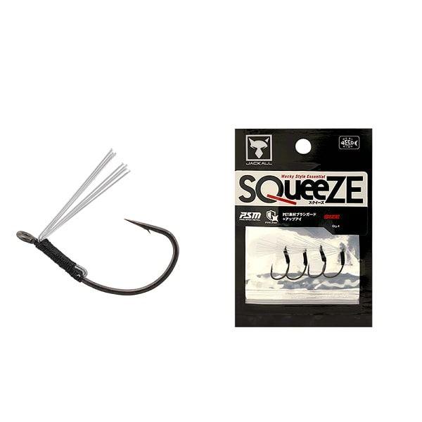 【ネコポス対象品】ジャッカル ワームフック スクイーズ #6