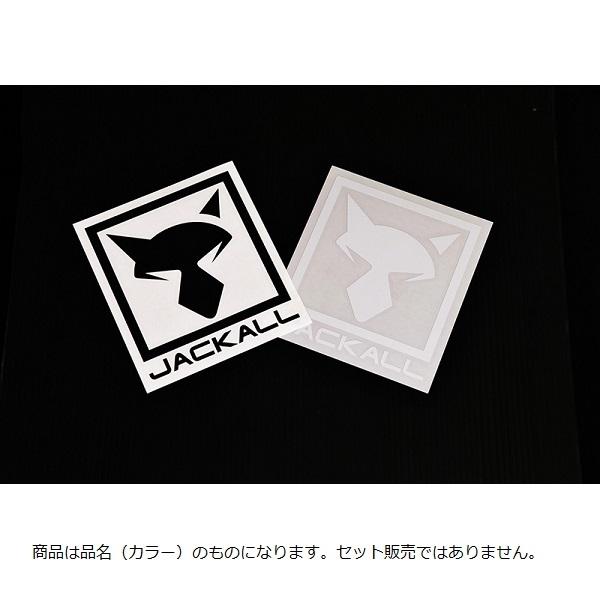ジャッカル ステッカー JKカッティングステッカースクエアS ホワイト(qh)