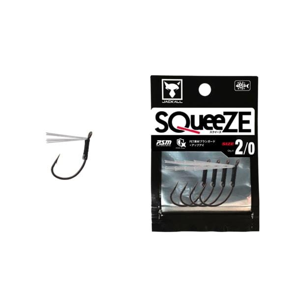 【ネコポス対象品】ジャッカル ワームフック スクイーズ 2/0