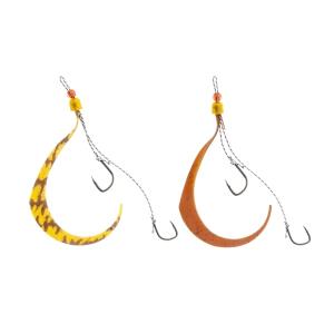 【ネコポス対象品】ジャッカル タイラバ 鯛ラバ 乱舞 ビンビンスイッチ スペアラバーフックセット #10/#10 エビオレ&コーラ