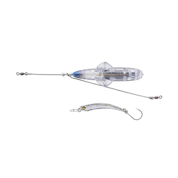 ジャッカル 投げ釣り仕掛け ジェットロー 80g 生シラスセット