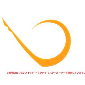 【ネコポス対象品】ジャッカル タイラバ 鯛ラバ ビンビン玉カスタムネクタイ マスターカーリーMEDIUM レッドグローオレンジ