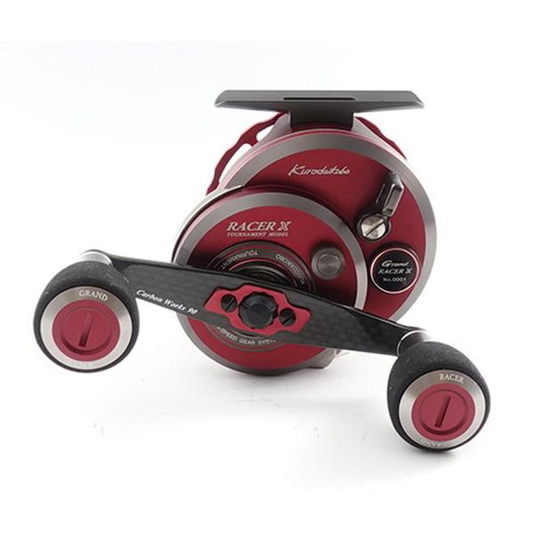 黒鯛工房 両軸リール カセ筏師 グランドレーサー X 65-RT (右) レッド/ディープチタン