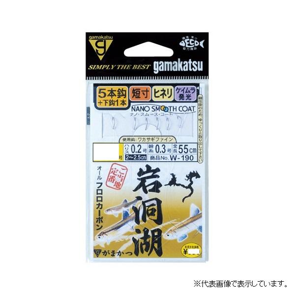 【ネコポス対象品】がまかつ 岩洞湖ワカサキ仕掛 W190 2-0.2 仕掛け