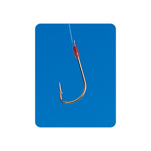 がまかつ 針 (糸付)赤虫鈎(金) 2-0.4