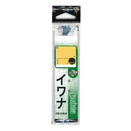 がまかつ 糸付 イワナ 青 8号-ハリス1 針