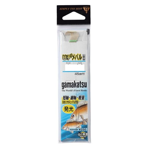 がまかつ 針 (糸付)ピチピチメバル(金)発光 2021/09/01