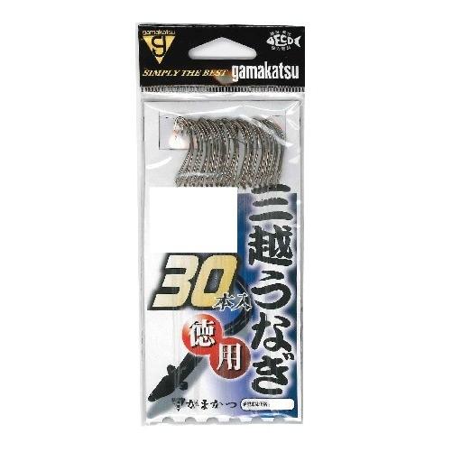 がまかつ　糸付　徳用　三越ウナギ　茶　１４号−ハリス５ 針