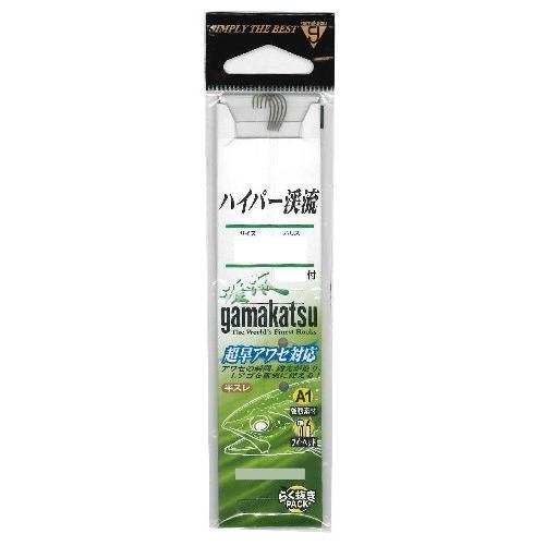 がまかつ 糸付 A1 ハイパー渓流 茶 8号-ハリス0.8 針