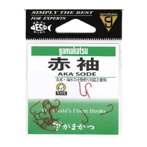【ネコポス対象品】ガマカツ 赤袖 8号 針