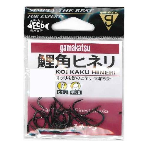 がまかつ 鯉角ヒネリ(黒) 10号 針