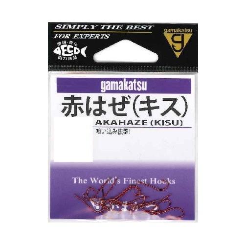【ネコポス対象品】がまかつ 赤ハゼ(キス) 9号 針