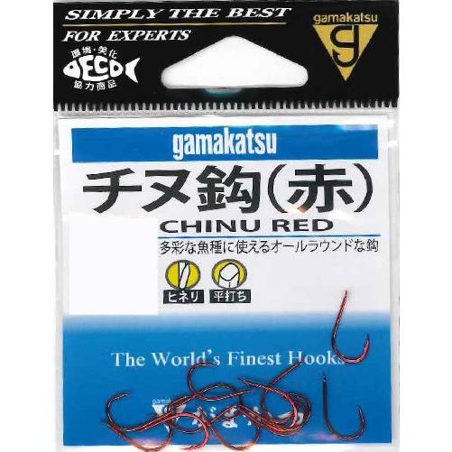 【ネコポス対象品】ガマカツ チヌ(赤) 6号 針