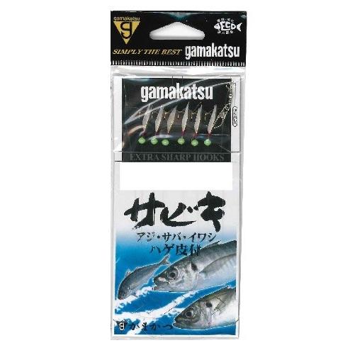 ガマカツ サビキ金袖 6本 S501 7号-ハリス0.8 仕掛け