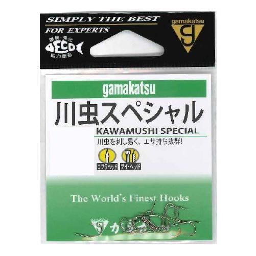 がまかつ 川虫スペシャル 茶 7号 針