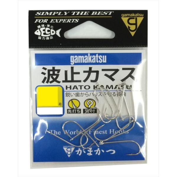 【ネコポス対象品】がまかつ　波止カマス　白　１５号 針