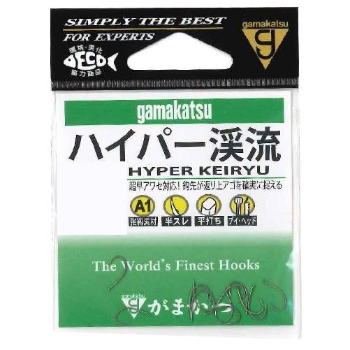 がまかつ A1 ハイパー渓流 茶 3号 針