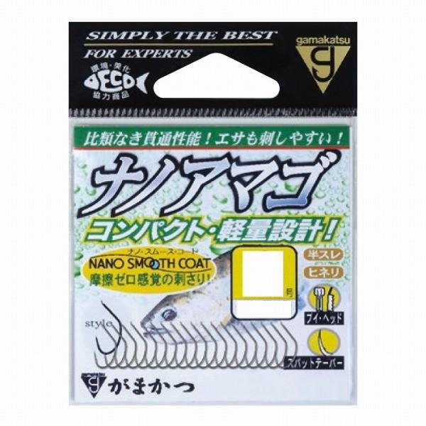 がまかつ 針 (バラ)ナノアマゴ (ナノスムースコート) 6号