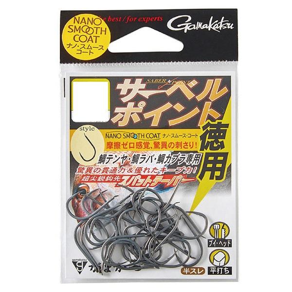 【ネコポス対象品】がまかつ 針 バラ 徳用 サーベルポイント(ナノスムースコート) M