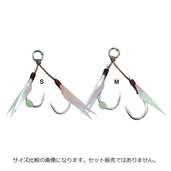 【爆買】がまかつ アシストフック GA026 アシストフック SLJ ( 夜光シート付) S ヤコウ