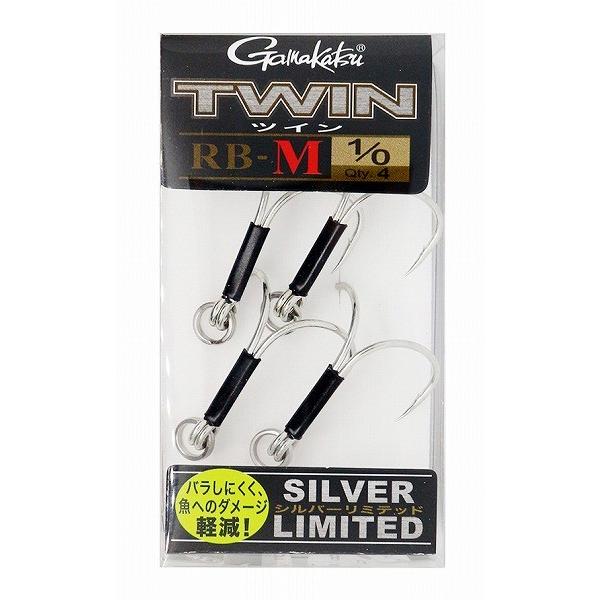 がまかつ ツイン RB-M シルバー リミテッド 特注 #1/0 トリプルフック