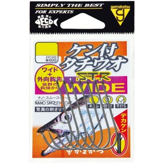 【ネコポス対象品】がまかつ 針 ケン付タチウオ ST-R ワイド ナノスムースコート 2/0号 針