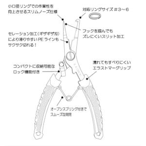 【ネコポス対象品】がまかつ LE119 スプリ...の詳細画像1