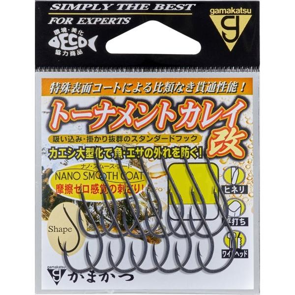 【ネコポス対象品】がまかつ 針 68-871 トーナメントカレイ改(ナノスムースコート) 15号