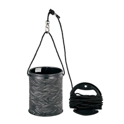 がまかつ バケツ GM2461 ポータブル水汲みバケツ ブラック