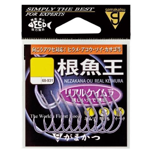 【ネコポス対象品】がまかつ 針 根魚王(リアルケイムラ) 16号
