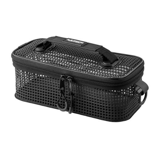 がまかつ タックルバッグ LE328 メッシュギアバッグ ブラック