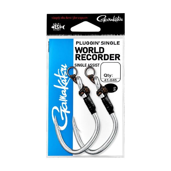 【爆買】がまかつ アシストフック プラッギンシングルワールドレコーダー シングルアシスト 9/0