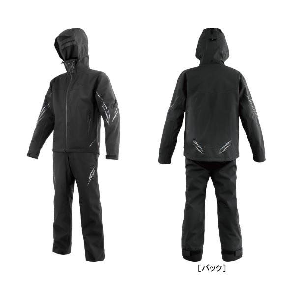 がまかつ レインウェア GM3785 アルテマシールドプロレインスーツ ブラック×ブラック M