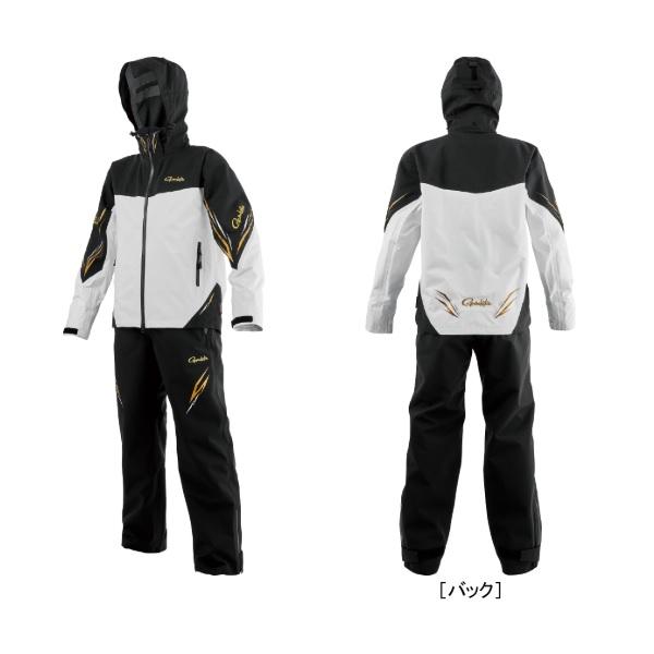 がまかつ レインウェア GM3785 アルテマシールドプロレインスーツ ブラック×ホワイト L