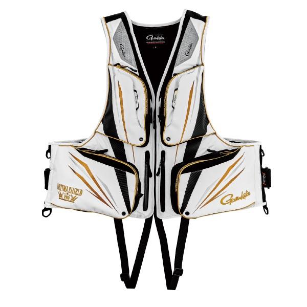 がまかつ ライフジャケット GM6005 アルテマシールドプロフローティングベスト ホワイト L