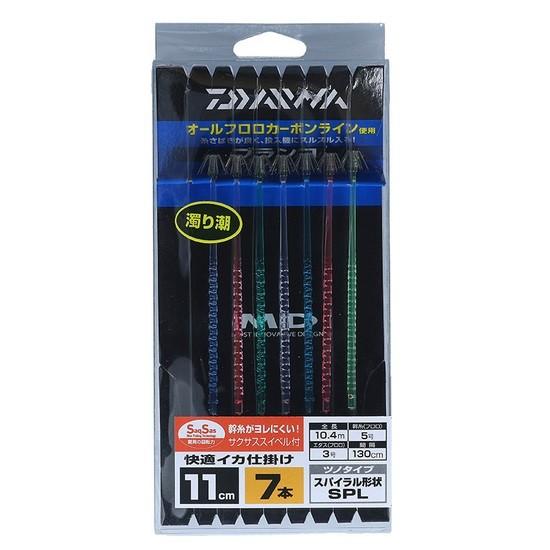 【ネコポス対象品】ダイワ 快適イカ仕掛ケSPL 11S SS 7本 スタンダード濁リ潮 仕掛け